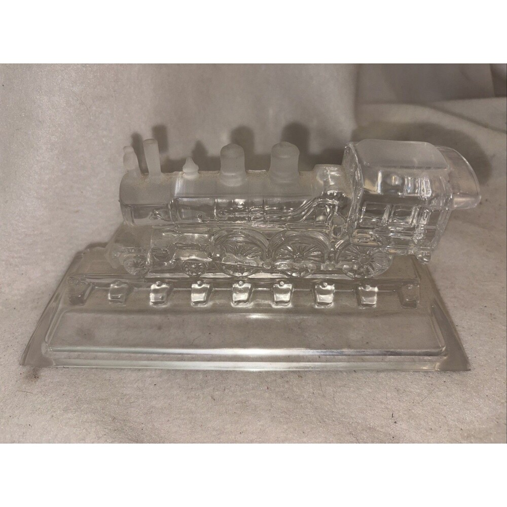 Hofbauer Crystal Casey Jones Train Locomotive West Germany Lead Crystal